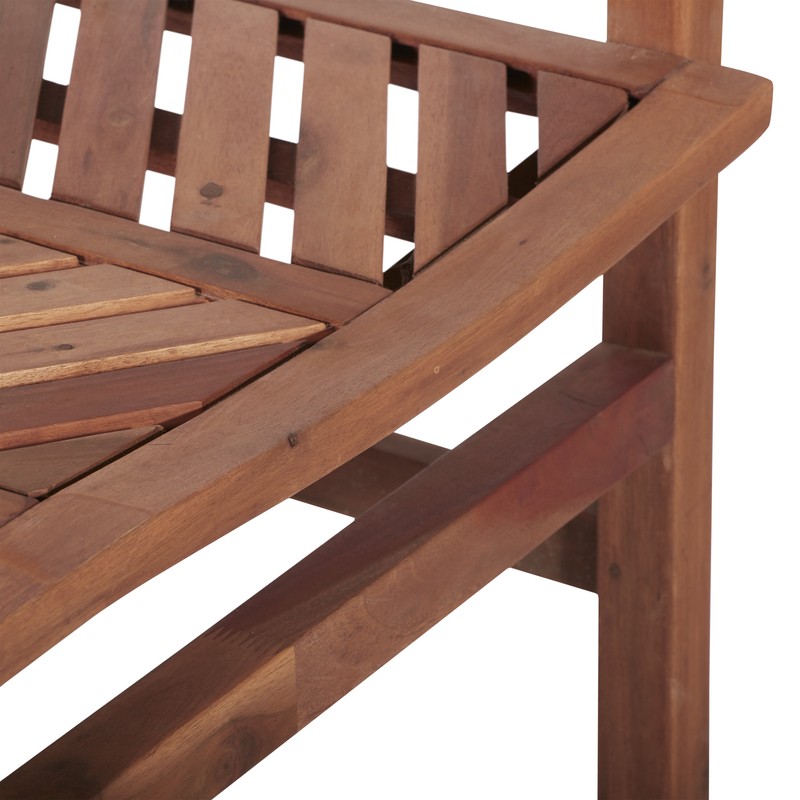 Harbison Chevron Wooden Garden Bench