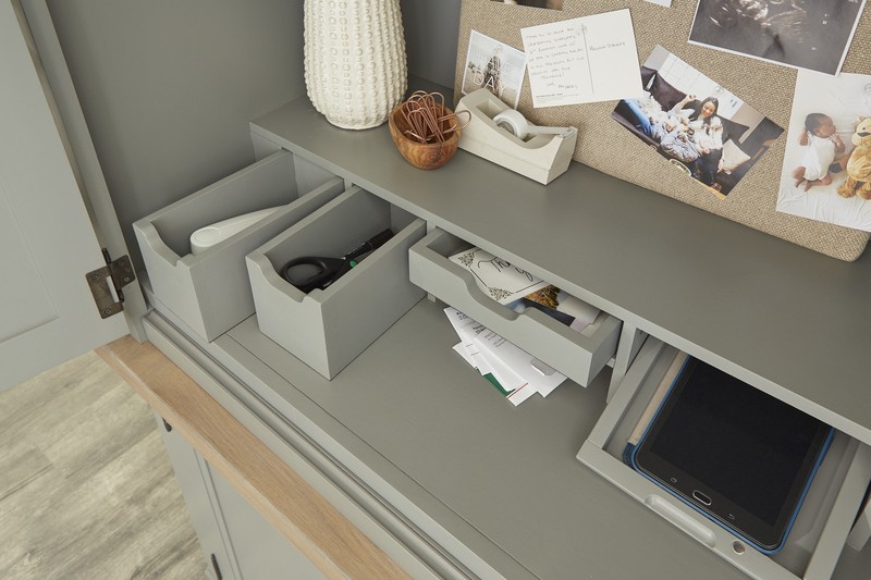 Harjot Solid Wood Armoire Desk