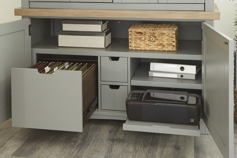 Harjot Solid Wood Armoire Desk