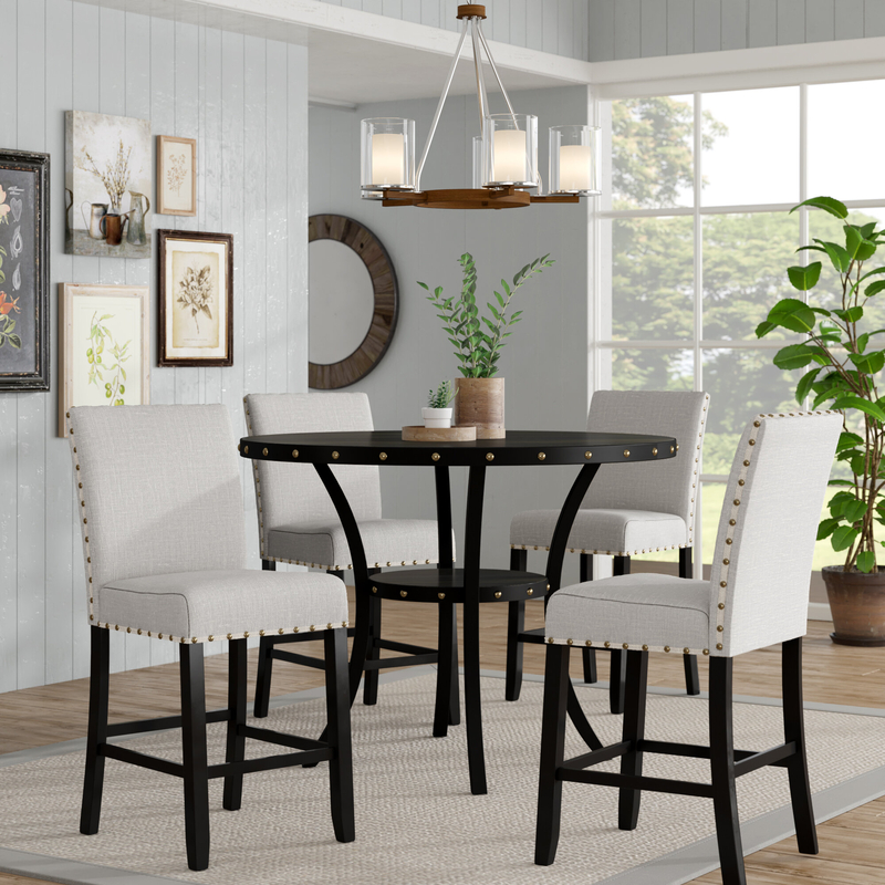 Haysi 4 - Person Counter Height Dining Set