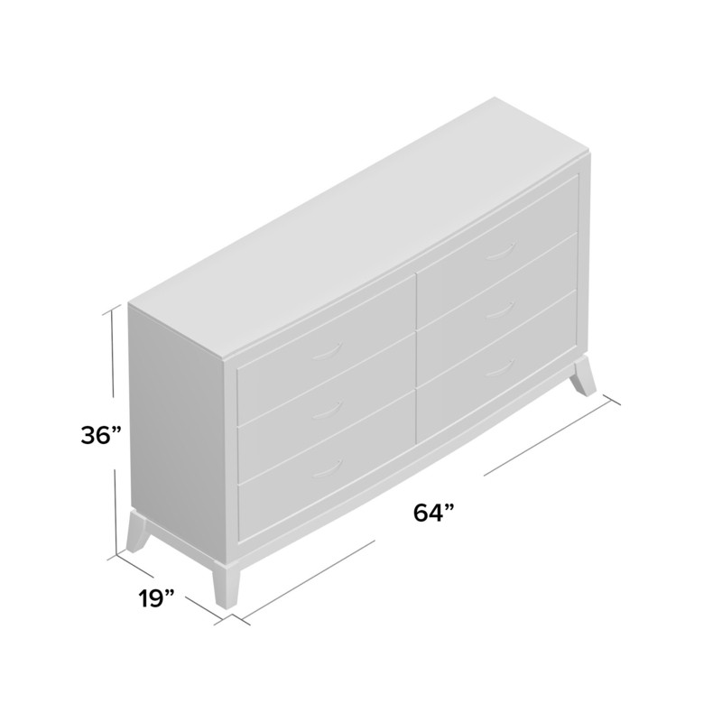 Hegwood 6 Drawer 64'' W Dresser
