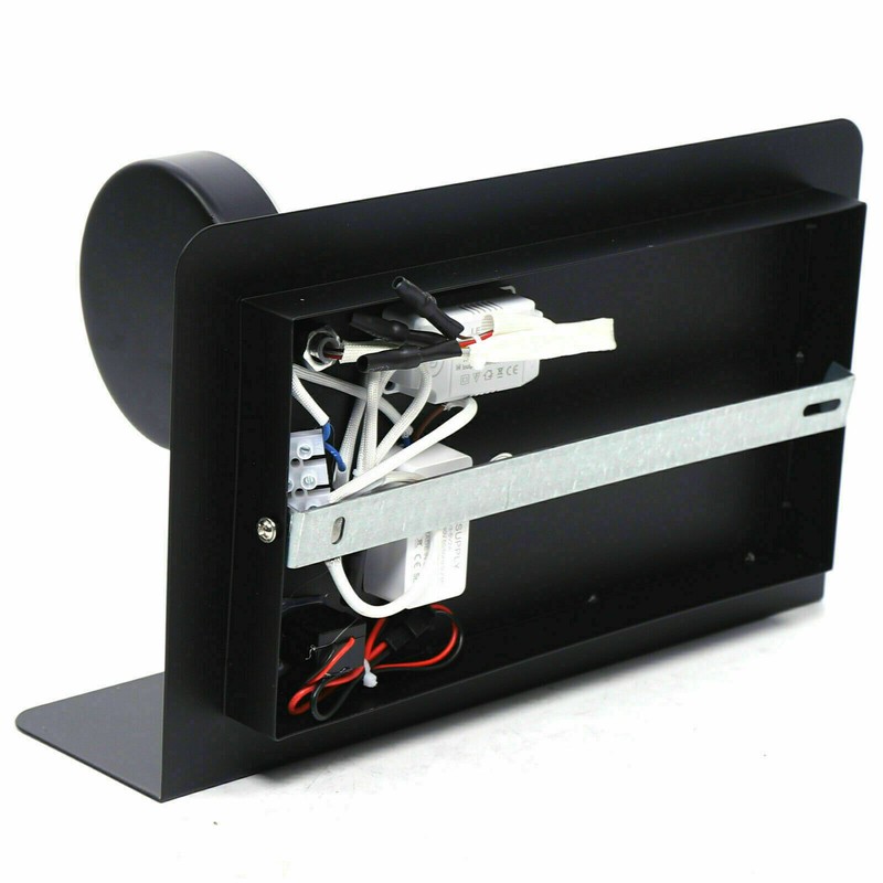 Heimdal 1 - Light Dimmable Black Flush Mounted Sconce
