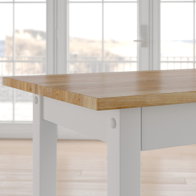 Herriott 40'' Wide Prep Table with Solid Wood Top