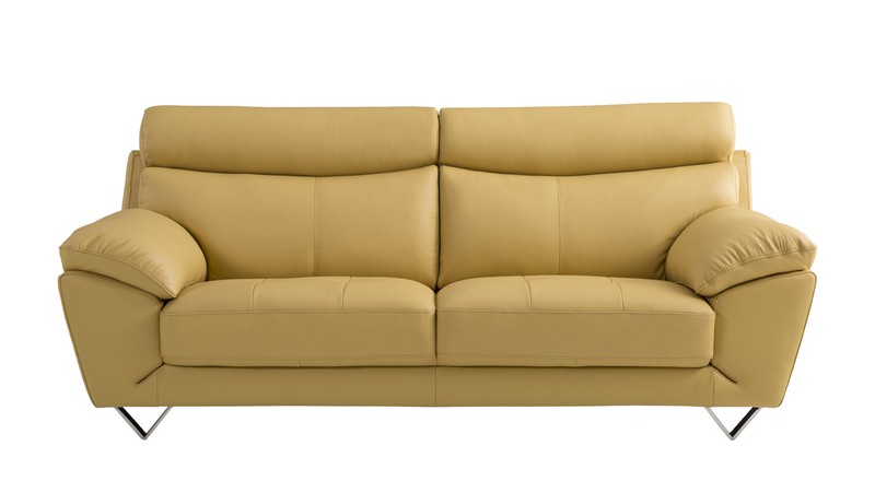 Holborn 86'' Genuine Leather Pillow Top Arm Sofa