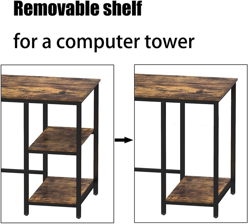 Home Office Laptop Study Workstation L-Shape Desk