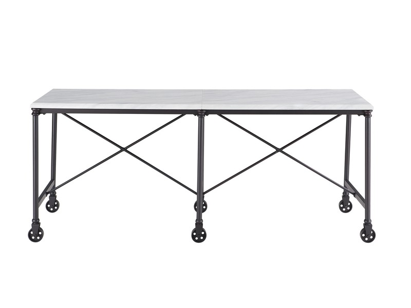 Housman 70'' Wide Rolling Prep Table with Marble Top