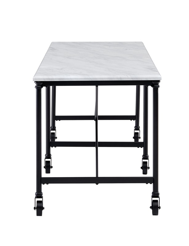 Housman 70'' Wide Rolling Prep Table with Marble Top