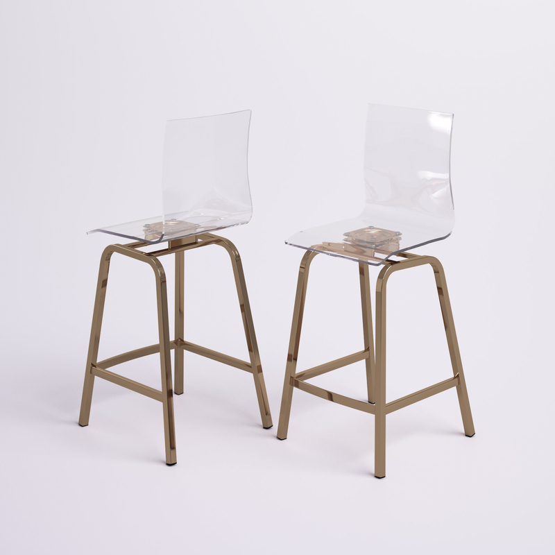 Hugh Swivel Bar and Counter Stool