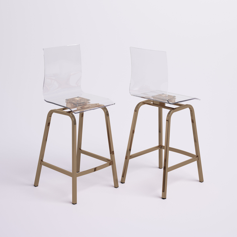 Hugh Swivel Bar and Counter Stool