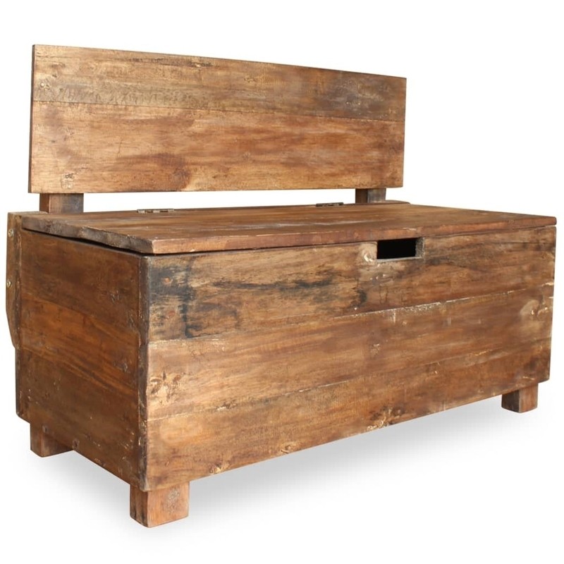 Hugh Wood Flip Top Storage Bench