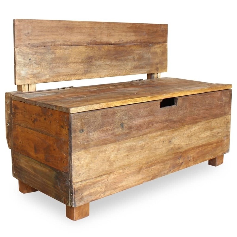 Hugh Wood Flip Top Storage Bench