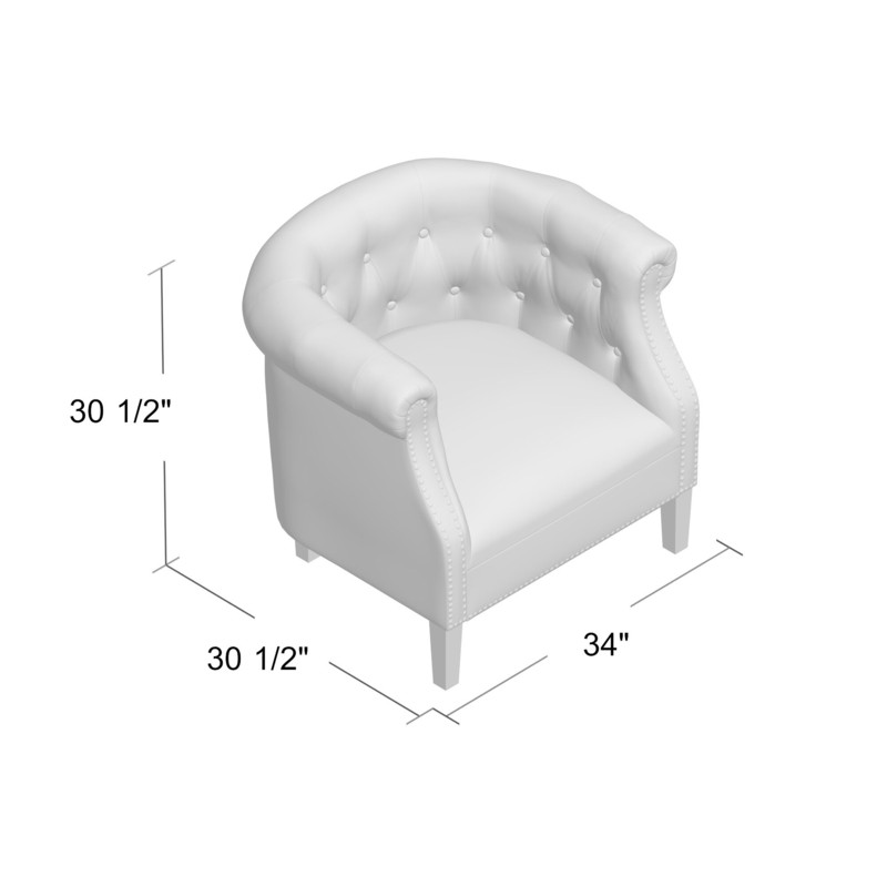 Huntingdon 34'' Wide Tufted Chesterfield Chair