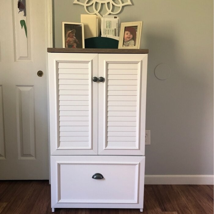 Hurlock 23.74'' Wide 1 -Drawer Vertical Filing Cabinet