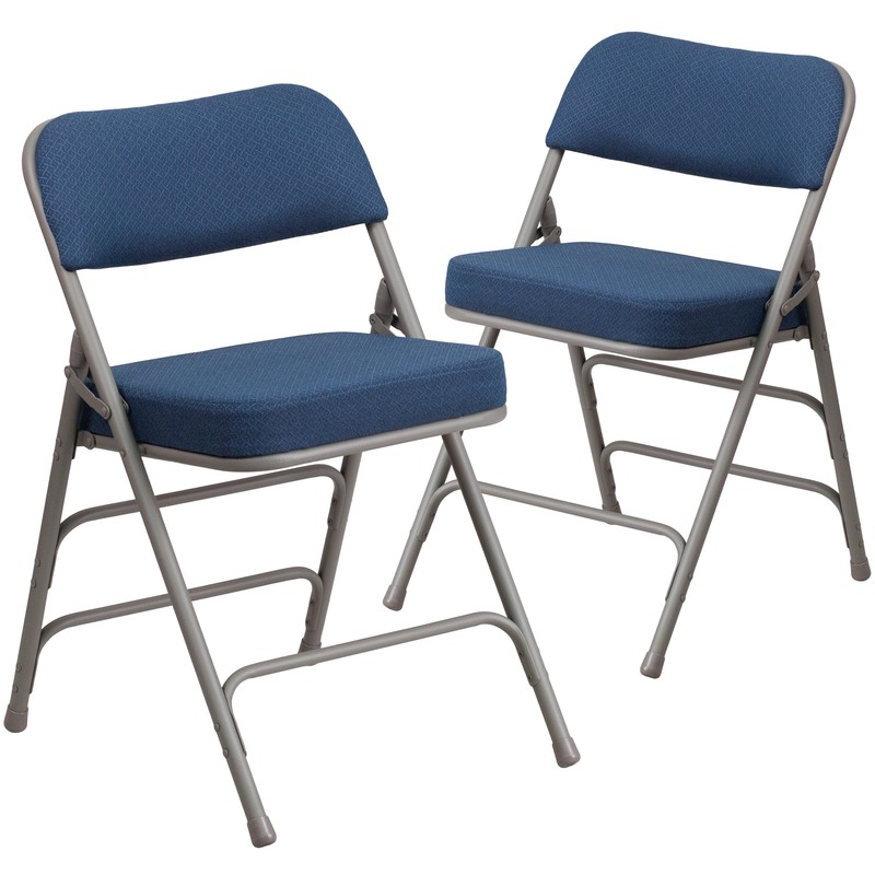 Inbox Zero Fabric Banquet Folding Chair Set of 2