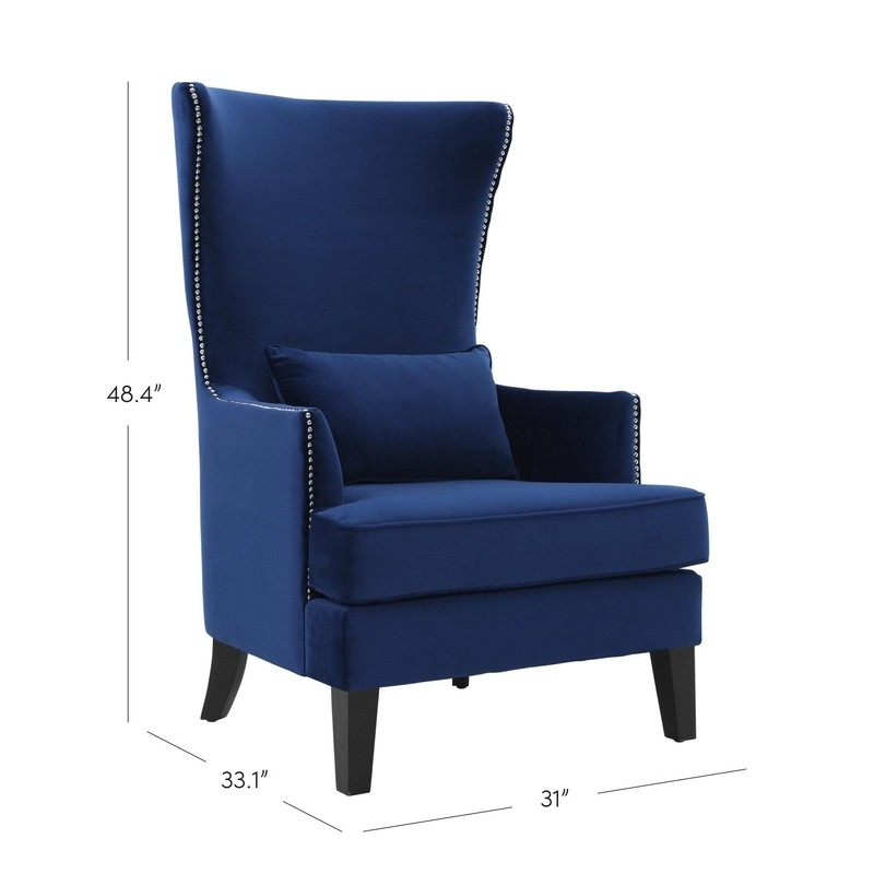 Jacinto 31'' Wide Velvet Wingback Chair
