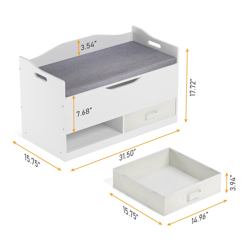 Jakob Toy Storage Bench