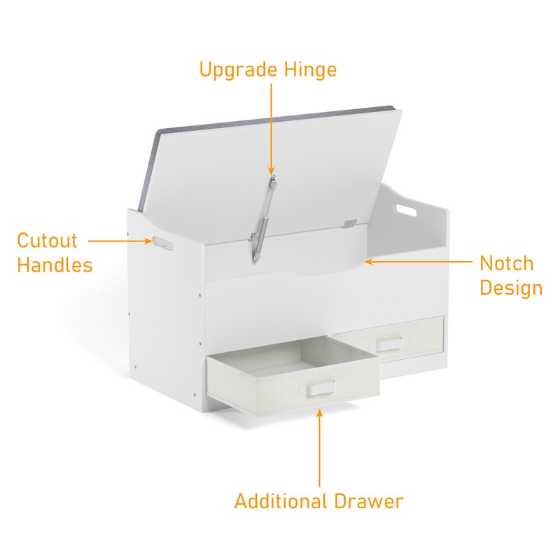 Jakob Toy Storage Bench