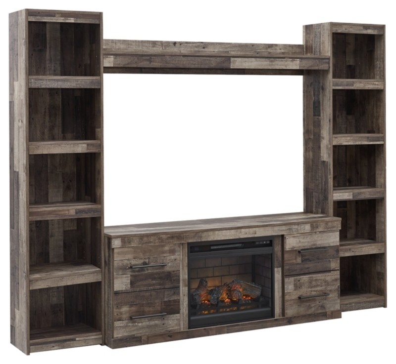 Janenna Entertainment Center for TVs up to 60" with Fireplace Included