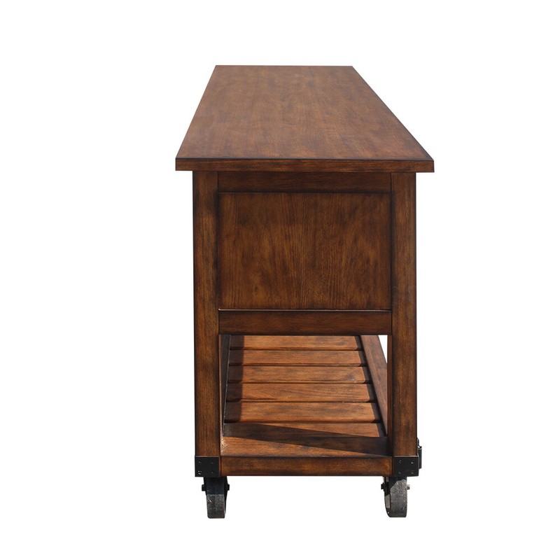 Jayesh 58'' Wide Rolling Kitchen Cart