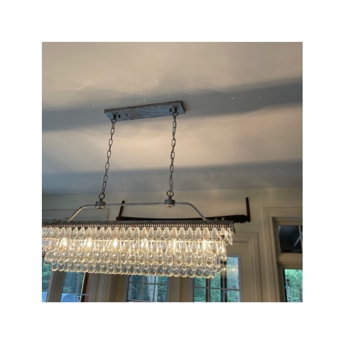 small rectangular chandelier