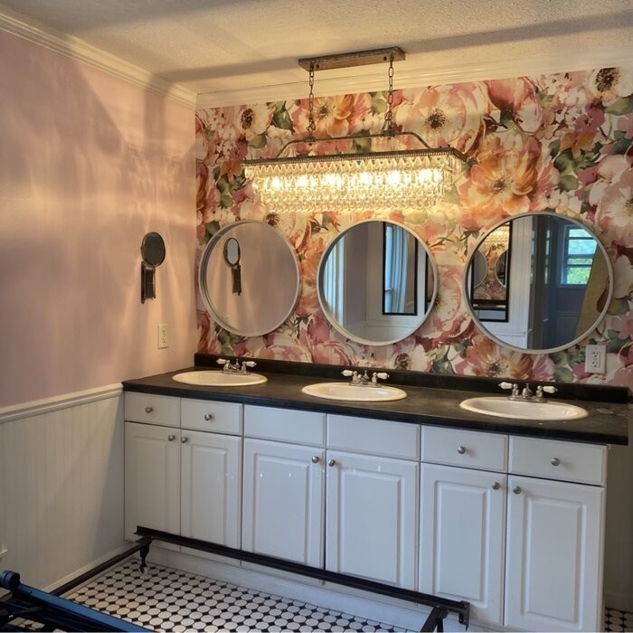 Jenna 6 - Light Unique / Statement Square / Rectangle Chandelier