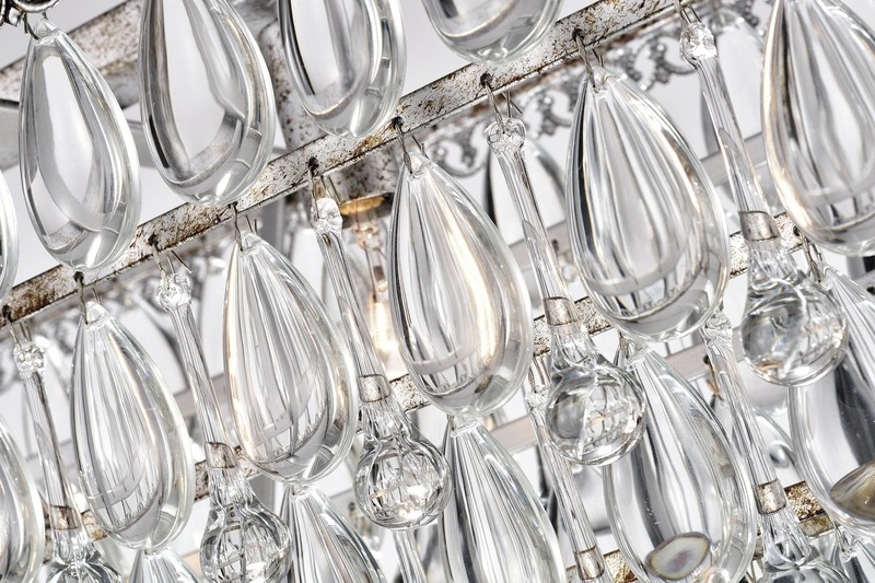Jenna 6 - Light Unique / Statement Square / Rectangle Chandelier