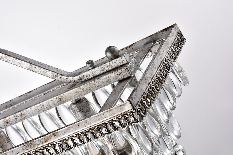 Jenna 6 - Light Unique / Statement Square / Rectangle Chandelier