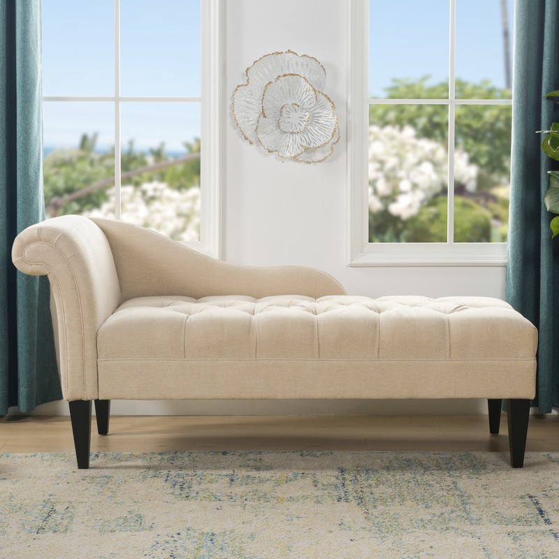 Jeppesen Tufted Right-Arm Chaise Lounge