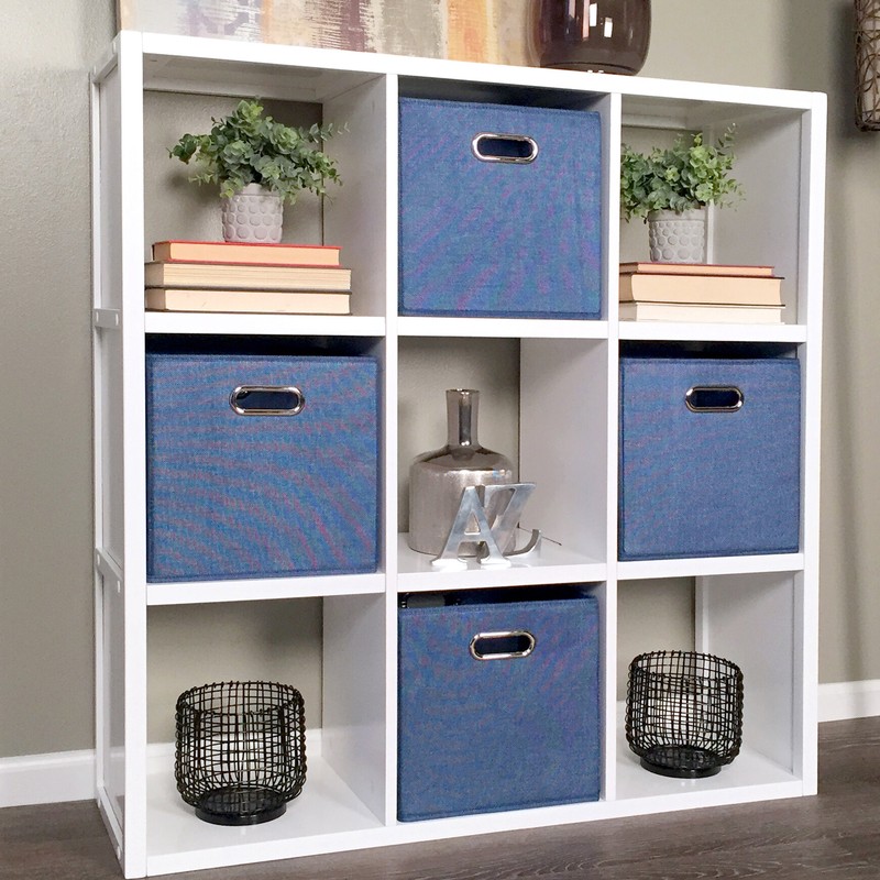 John Louis Cube Systems 40.25'' H x 37.75'' W Solid Wood Cube Bookcase