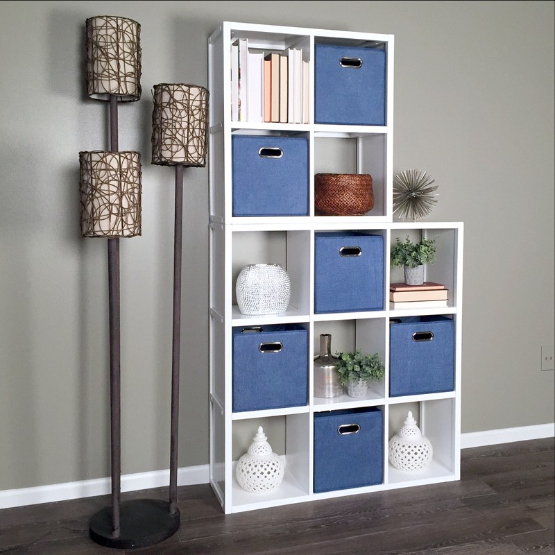 John Louis Cube Systems 40.25'' H x 37.75'' W Solid Wood Cube Bookcase