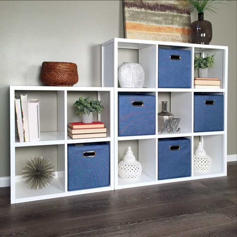 John Louis Cube Systems 40.25'' H x 37.75'' W Solid Wood Cube Bookcase