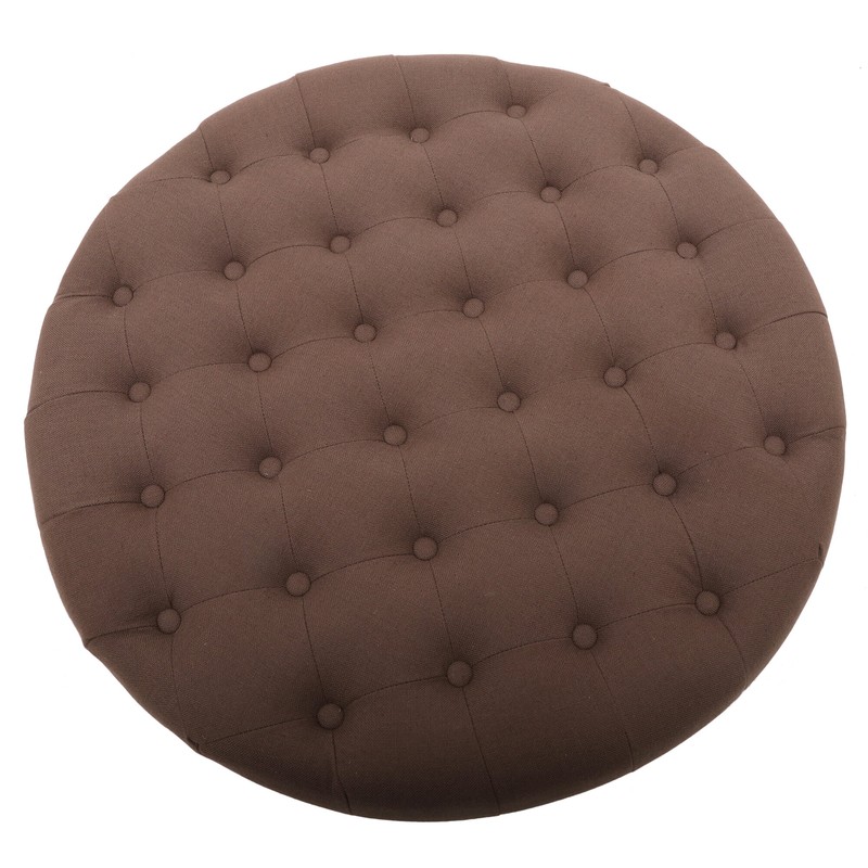 Jordin 34'' Wide Tufted Round Cocktail Ottoman