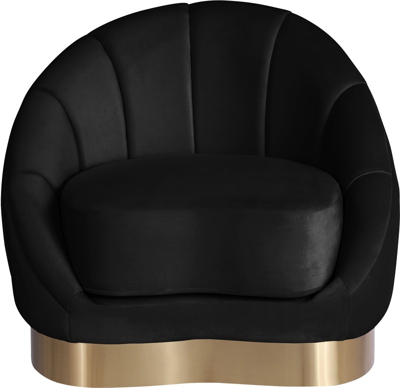 Kaden 34.25'' Wide Tufted Velvet Barrel Chair