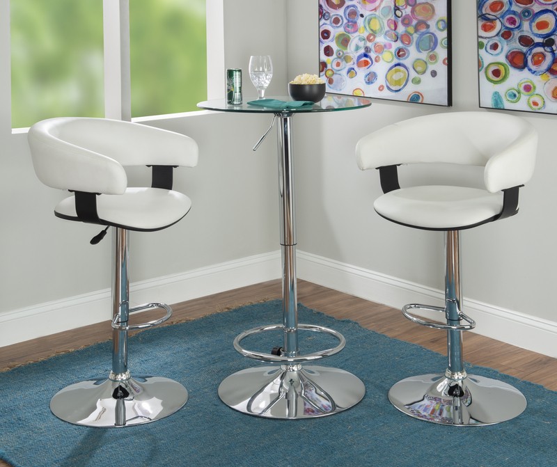 Kalliopi Bar Height 23.63'' Pedestal Dining Table