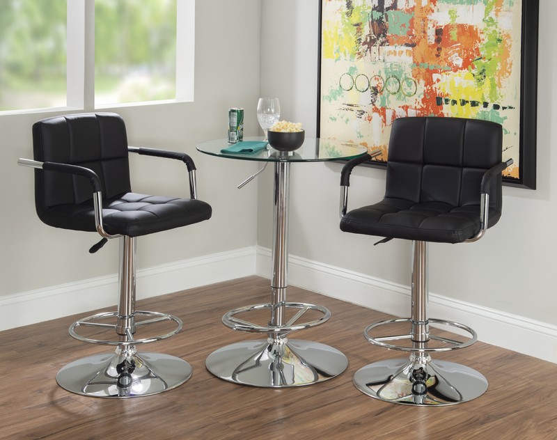 Kalliopi Bar Height 23.63'' Pedestal Dining Table