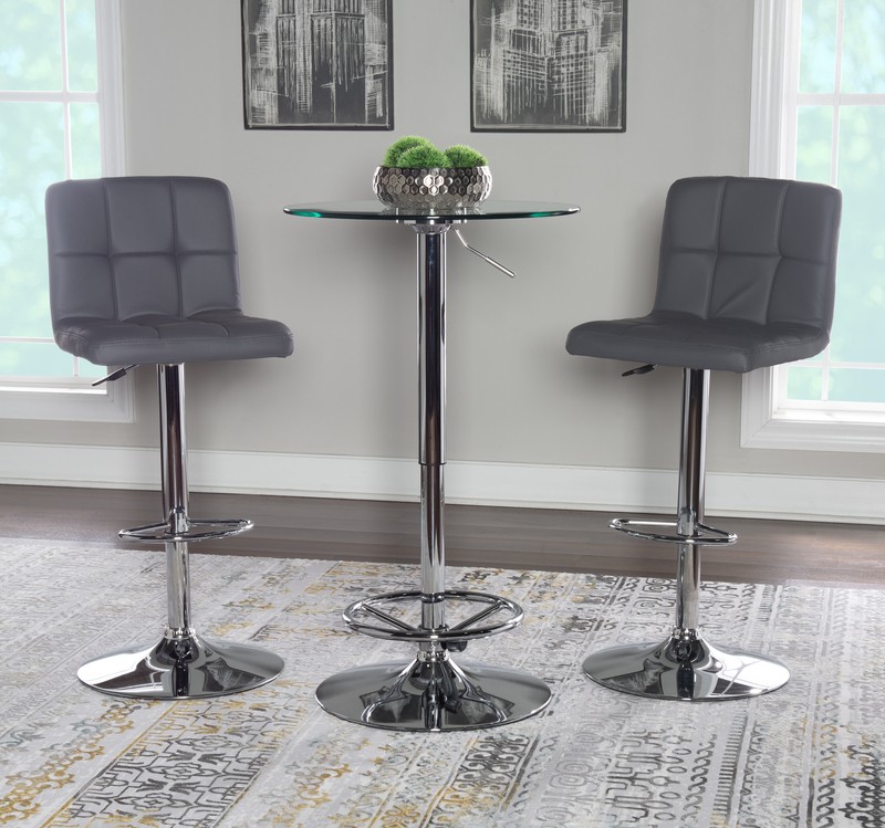 Kalliopi Bar Height 23.63'' Pedestal Dining Table