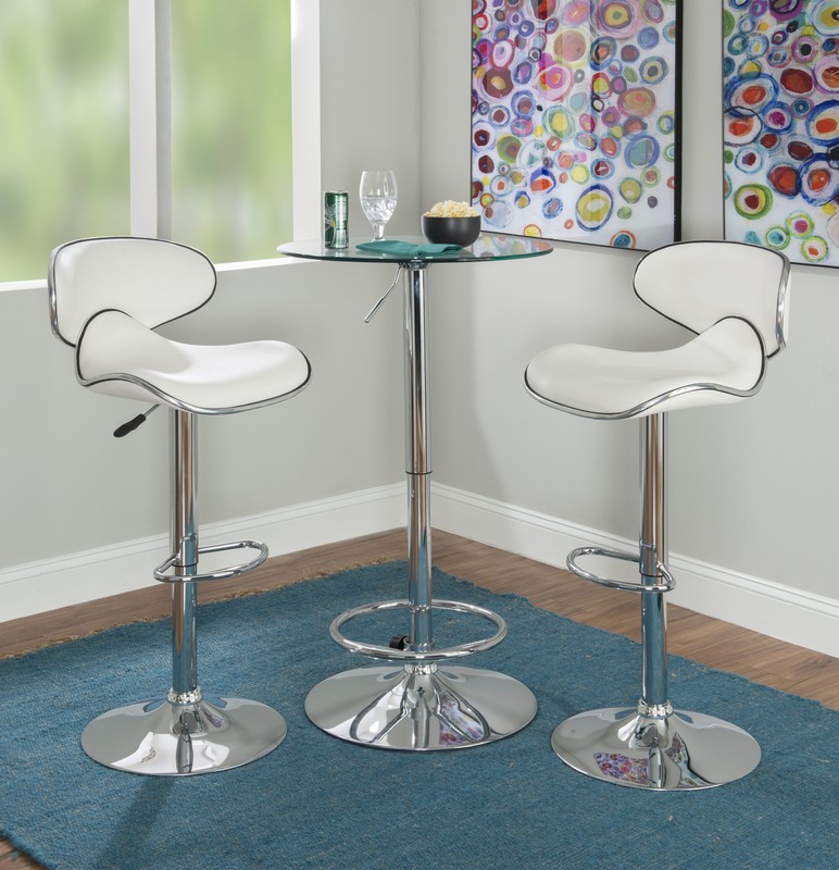 Kalliopi Bar Height 23.63'' Pedestal Dining Table