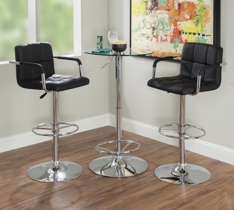 Kalliopi Bar Height 23.63'' Pedestal Dining Table