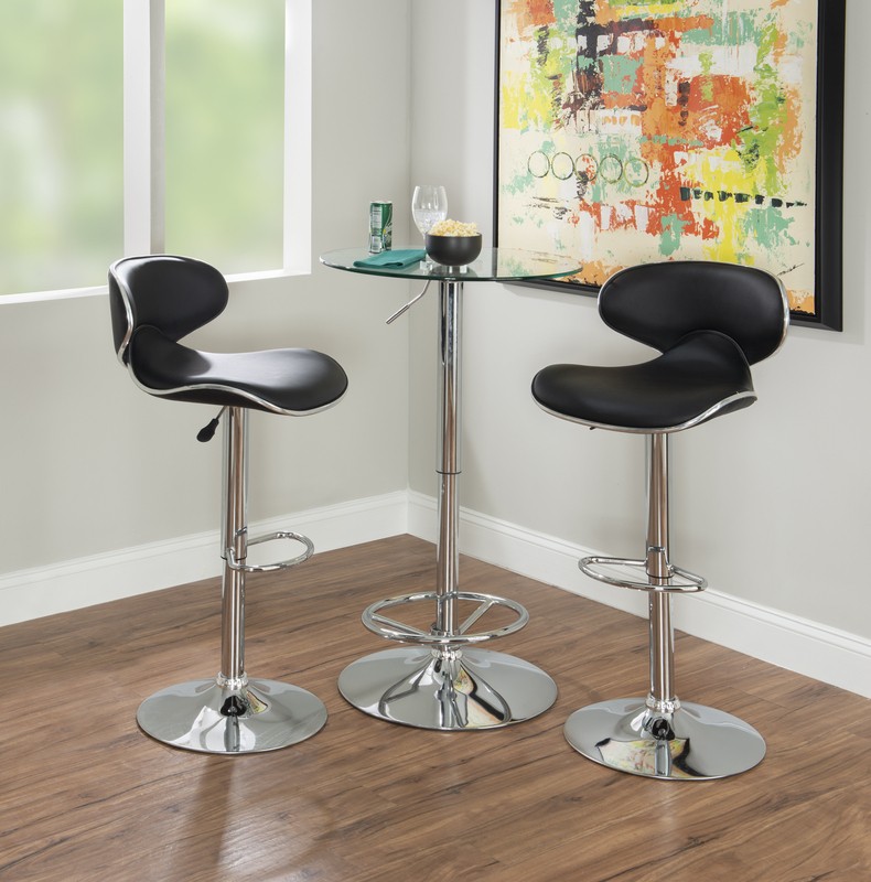 Kalliopi Bar Height 23.63'' Pedestal Dining Table