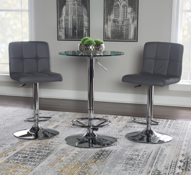 Kalliopi Bar Height 23.63'' Pedestal Dining Table