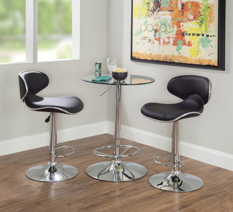 Kalliopi Bar Height 23.63'' Pedestal Dining Table