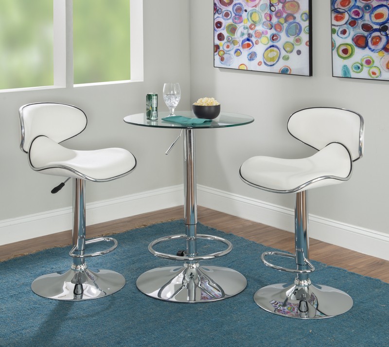 Kalliopi Bar Height 23.63'' Pedestal Dining Table
