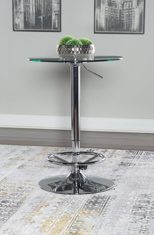 Kalliopi Bar Height 23.63'' Pedestal Dining Table