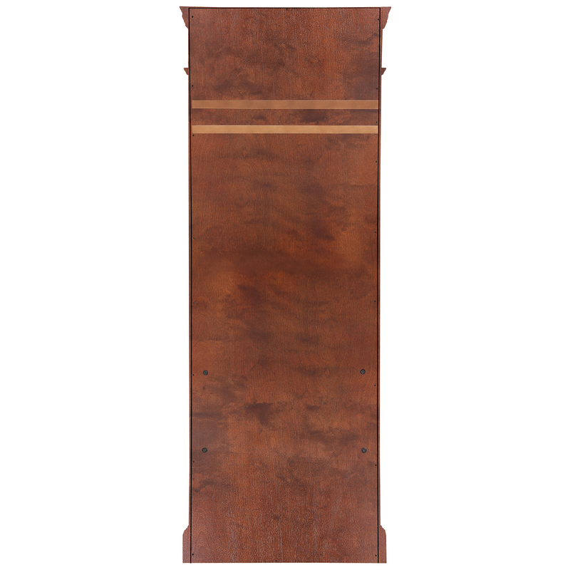 Kenmore 27.5'' Wide Mahogany Solid Wood Hall Tree with Bench