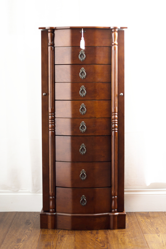 Kennell 17.25'' Wide Jewelry Armoire with Mirror