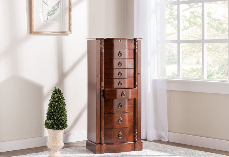Kennell 17.25'' Wide Jewelry Armoire with Mirror
