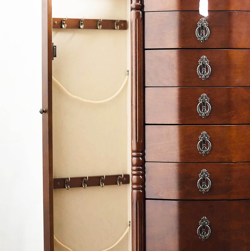Kennell 17.25'' Wide Jewelry Armoire with Mirror