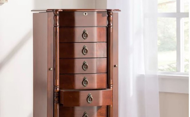 Kennell 17.25'' Wide Jewelry Armoire with Mirror