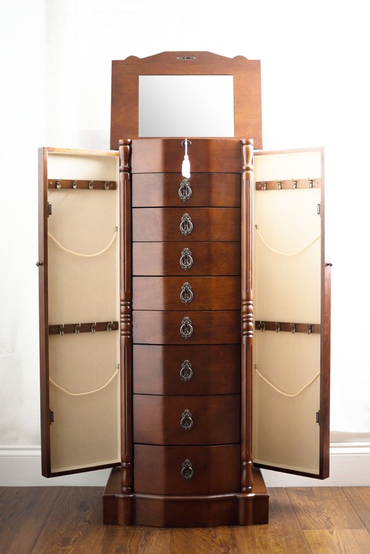 Kennell 17.25'' Wide Jewelry Armoire with Mirror