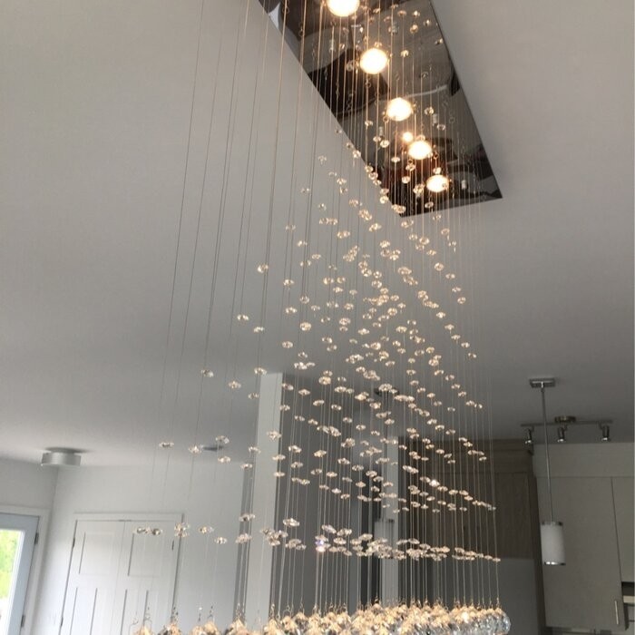 Kenzo 6 - Light Chandelier with Crystal Accents